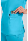 Turquoise - Women's 3 Pocket Scrub Top (View 2)