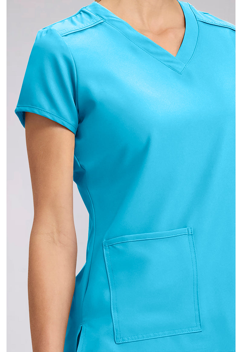 Turquoise - Women's 3 Pocket Scrub Top (View 4)