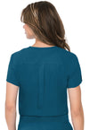 Caribbean - Med Couture Insight Women Scrub Top - Back View