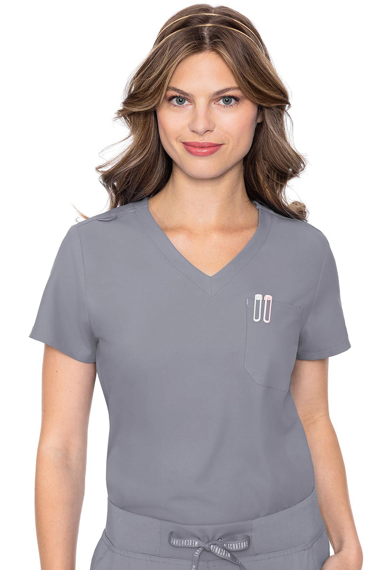 Cloud - Med Couture Insight Women Scrub Top - Front View