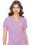 Lilac - Med Couture Insight Women Scrub Top - Front View