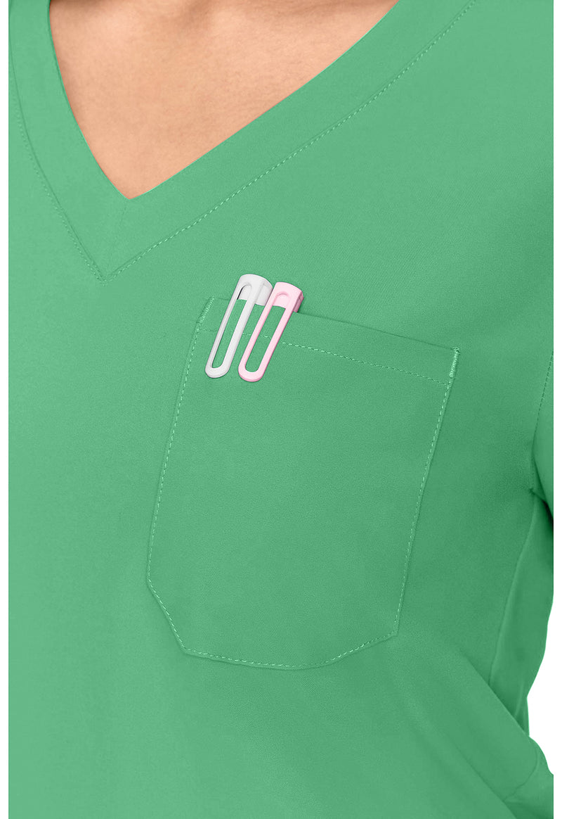 Mint Julep - Women's One Pocket Tuck-In Scrub Top (View 2)