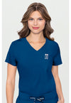 Ocean Abyss - Med Couture Insight Women Scrub Top - Front View