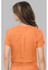 Papa Don't Peach - Med Couture Insight Women Scrub Top - Back View