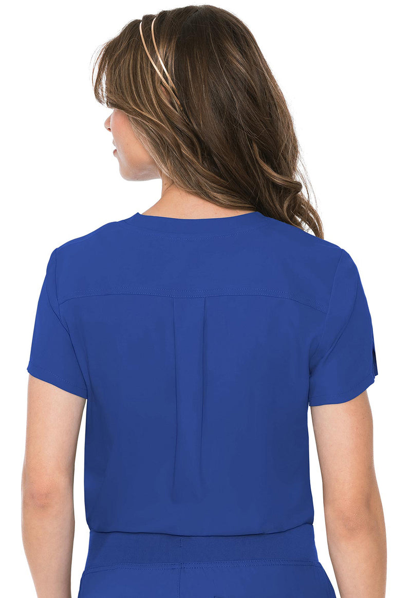 Royal - Med Couture Insight Women Scrub Top - Back View