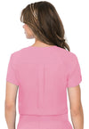 Taffy Pink - Med Couture Insight Women Scrub Top - Back View