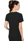 Black - Med Couture Insight Women Scrub Top - Back View