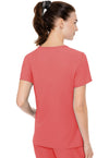 Coral - Med Couture Insight Women Scrub Top - Back View