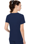 Navy - Med Couture Insight Women Scrub Top - Back View