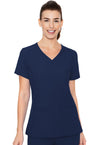 Navy - Med Couture Insight Women Scrub Top - Front View