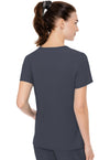 Pewter - Med Couture Insight Women Scrub Top - Back View