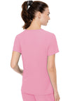 Taffy Pink - Med Couture Insight Women Scrub Top - Back View