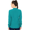 teal - Zip Front Warm-Up With Shoulder Yokes