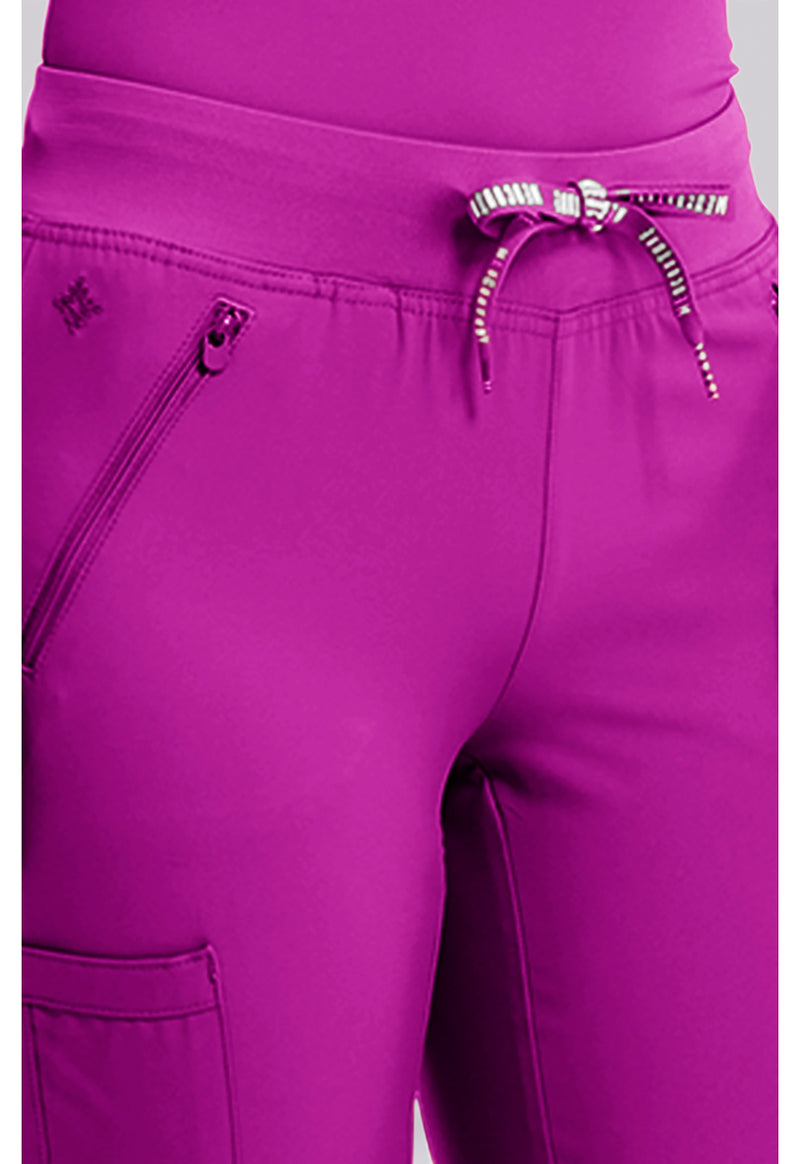 Back to the Fuschia - Women's Zipper Scrub Pants – Petite (View 3)