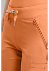 Papa Don't Peach - Women's Zipper Scrub Pants – Petite (View 4)