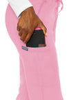 Taffy Pink - Women's Zipper Scrub Pants – Tall (View 2)