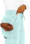Arctic Aqua - Women's Zipper Scrub Pants – Regular (View 2)