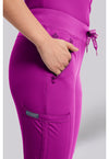 Back to the Fuschia - Med Couture Insight Women Scrub Pants - Back View