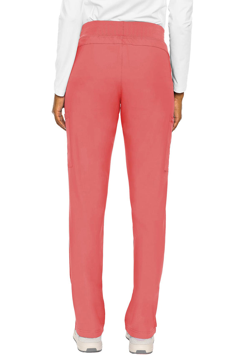 Coral - Med Couture Insight Women Scrub Pants - Back View