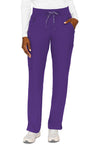 Grape - Med Couture Insight Women Scrub Pants - Front View