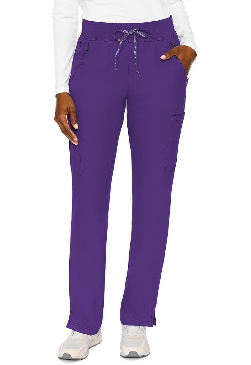 Grape - Med Couture Insight Women Scrub Pants - Front View