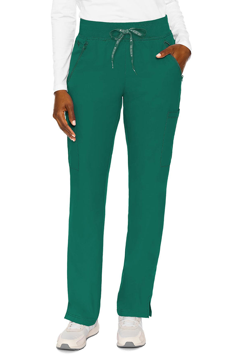 Hunter Green - Med Couture Insight Women Scrub Pants - Front View