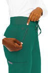 Hunter Green - Women's Zipper Scrub Pants – Regular (View 2)