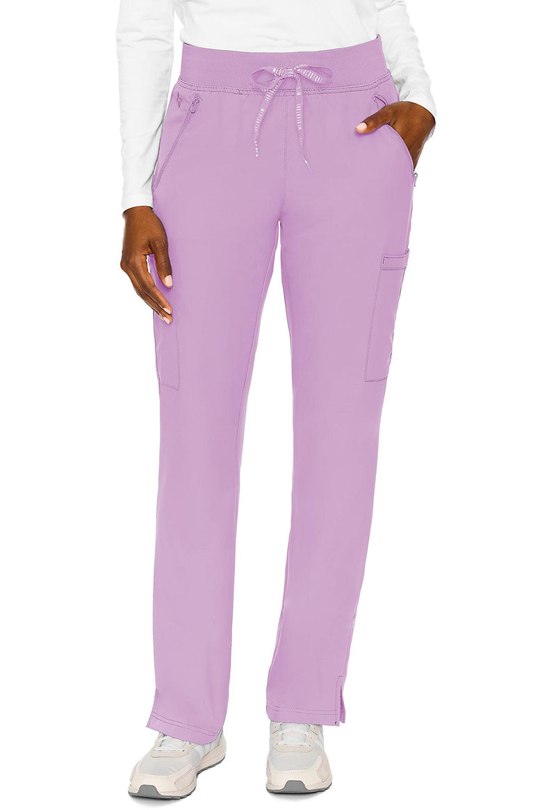 Lilac - Med Couture Insight Women Scrub Pants - Front View
