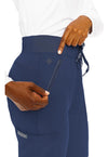 Navy - Women's Zipper Scrub Pants – Regular (View 2)