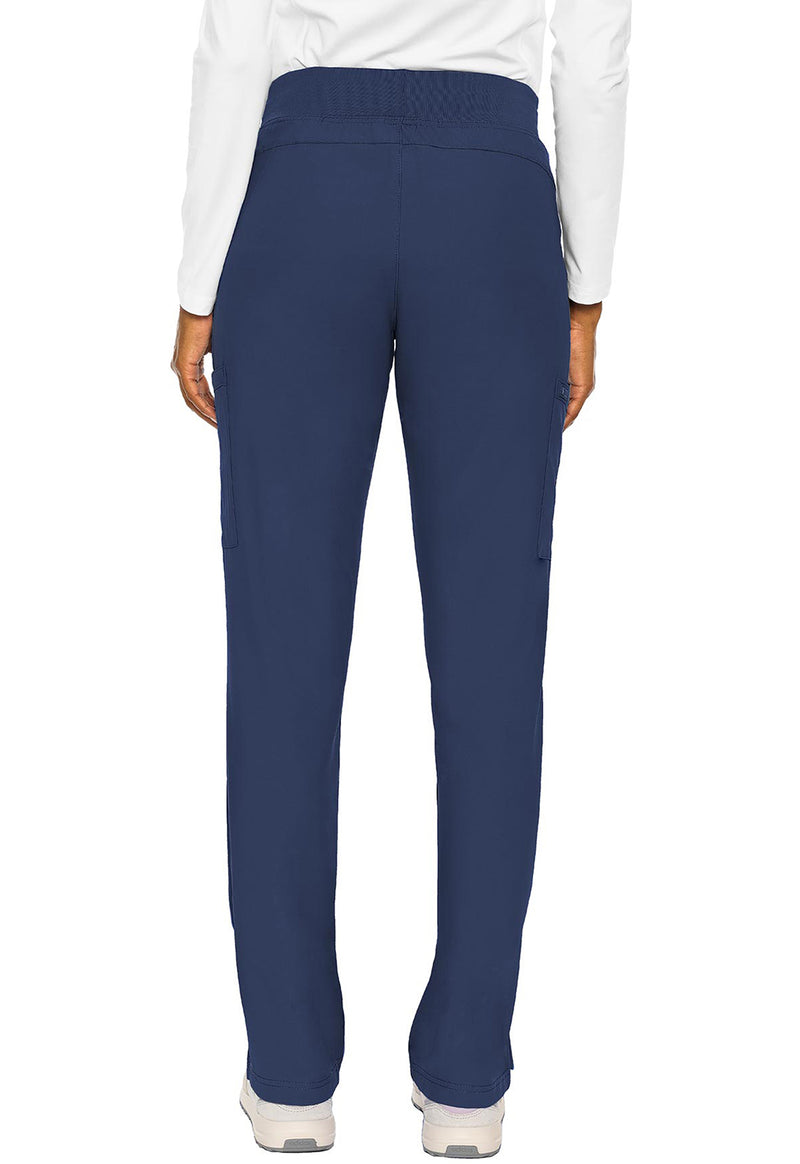 Navy - Med Couture Insight Women Scrub Pants - Back View