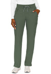 Olive - Med Couture Insight Women Scrub Pants - Front View