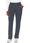 Pewter - Med Couture Insight Women Scrub Pants - Front View