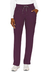 Wine - Med Couture Insight Women Scrub Pants - Front View