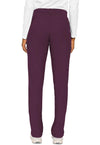 Wine - Med Couture Insight Women Scrub Pants - Back View