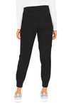 Black - Med Couture Insight Women Scrub Pants - Back View