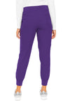 Grape - Med Couture Insight Women Scrub Pants - Back View