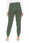 Olive - Med Couture Insight Women Scrub Pants - Back View