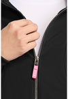 Black - Women's Cropped Warm Up Scrub Jacket (View 2)