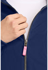 Navy - Women's Cropped Warm Up Scrub Jacket (View 2)