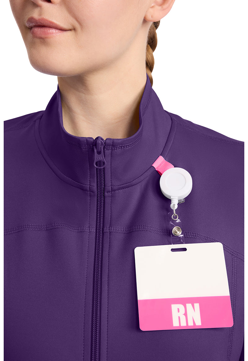 Galactic Purple - Women's Warm Up Scrub Jacket (View 2)