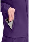 Galactic Purple - Women's Warm Up Scrub Jacket (View 4)