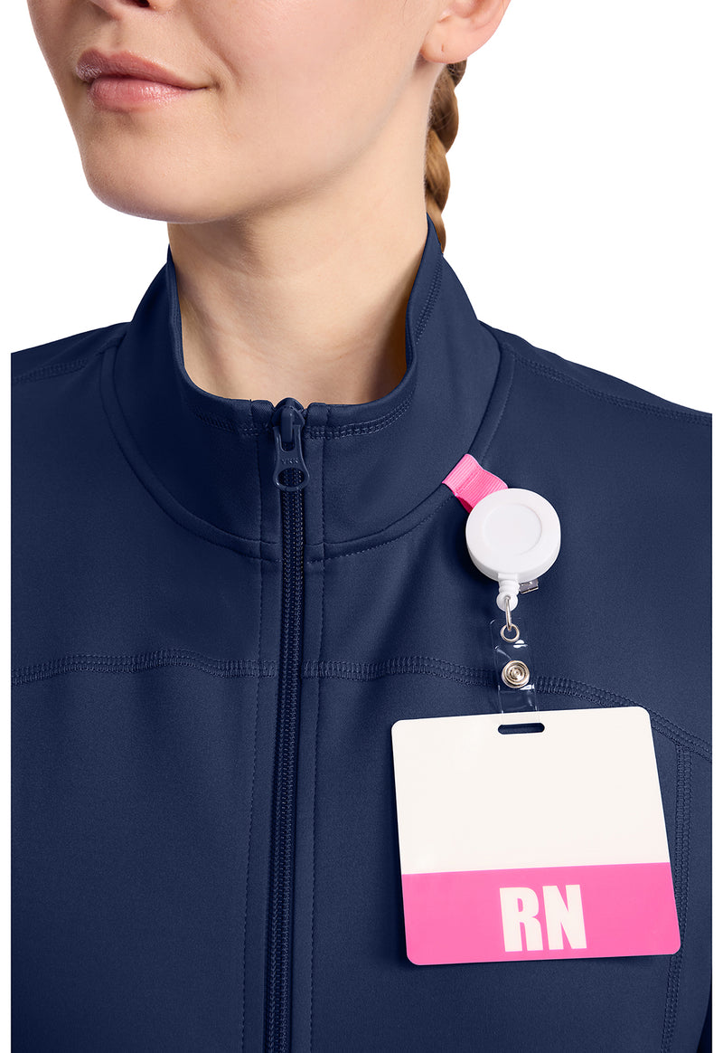 Navy - Women's Warm Up Scrub Jacket (View 2)