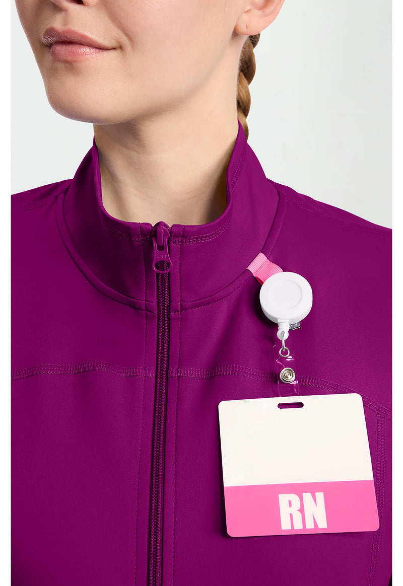 Plum Royale - Women's Warm Up Scrub Jacket (View 2)