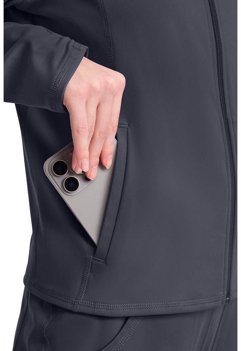Pewter - Women's Warm Up Scrub Jacket (View 4)