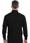 Black - Men's Zip Front Jacket (Back)