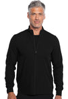 Black - Men's Zip Front Jacket