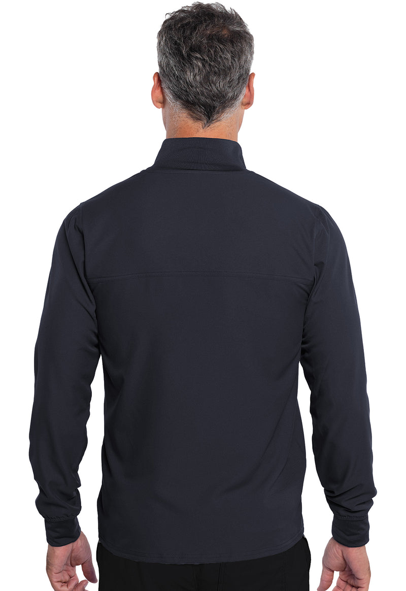 Pewter - Men's Zip Front Jacket (Back)