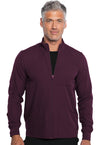 Wine - Men's Zip Front Jacket