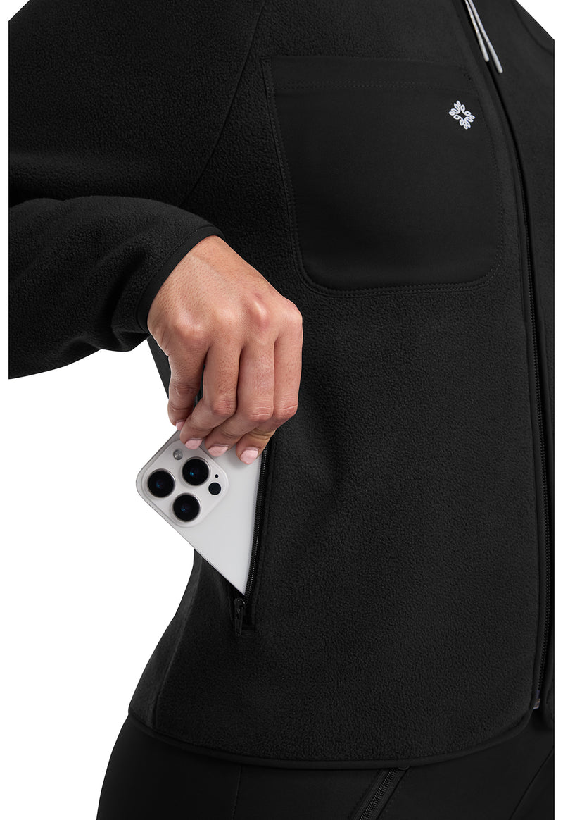 Black - Fleece Warm Up Jacket (View 4)