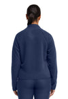 Navy - Fleece Warm Up Jacket (Back)